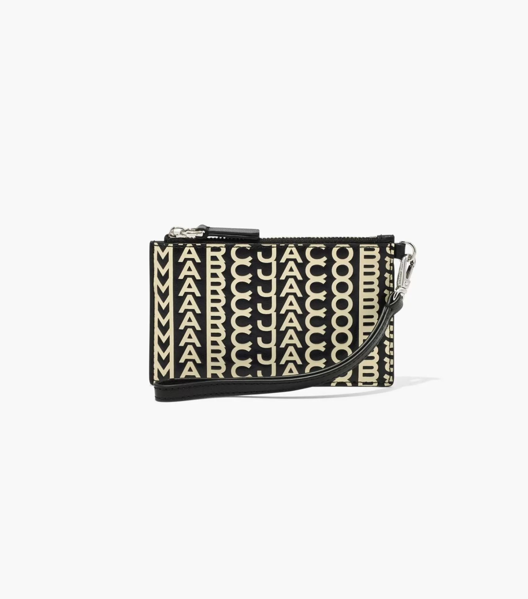 Marc Jacobs The Monogram Leather Top Zip Wristlet