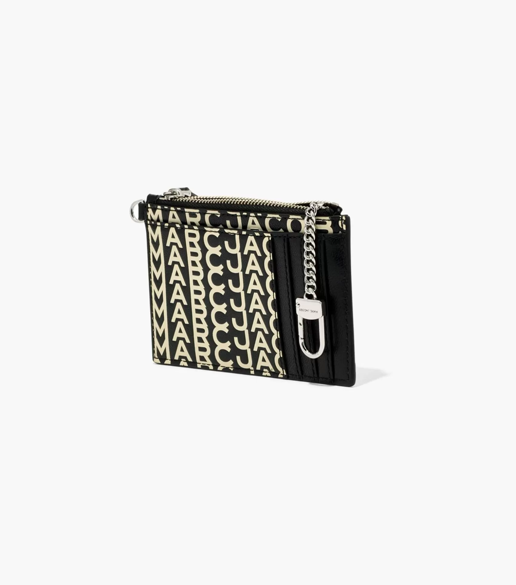 Marc Jacobs The Monogram Leather Top Zip Wristlet